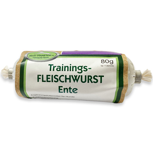 Trainings- Fleischwurst Ente 80g