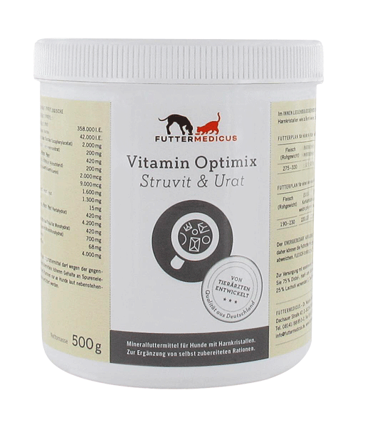 Vitamin-Optimix Struvit & Urat 500g zur Prophylaxe von Harnsteinen