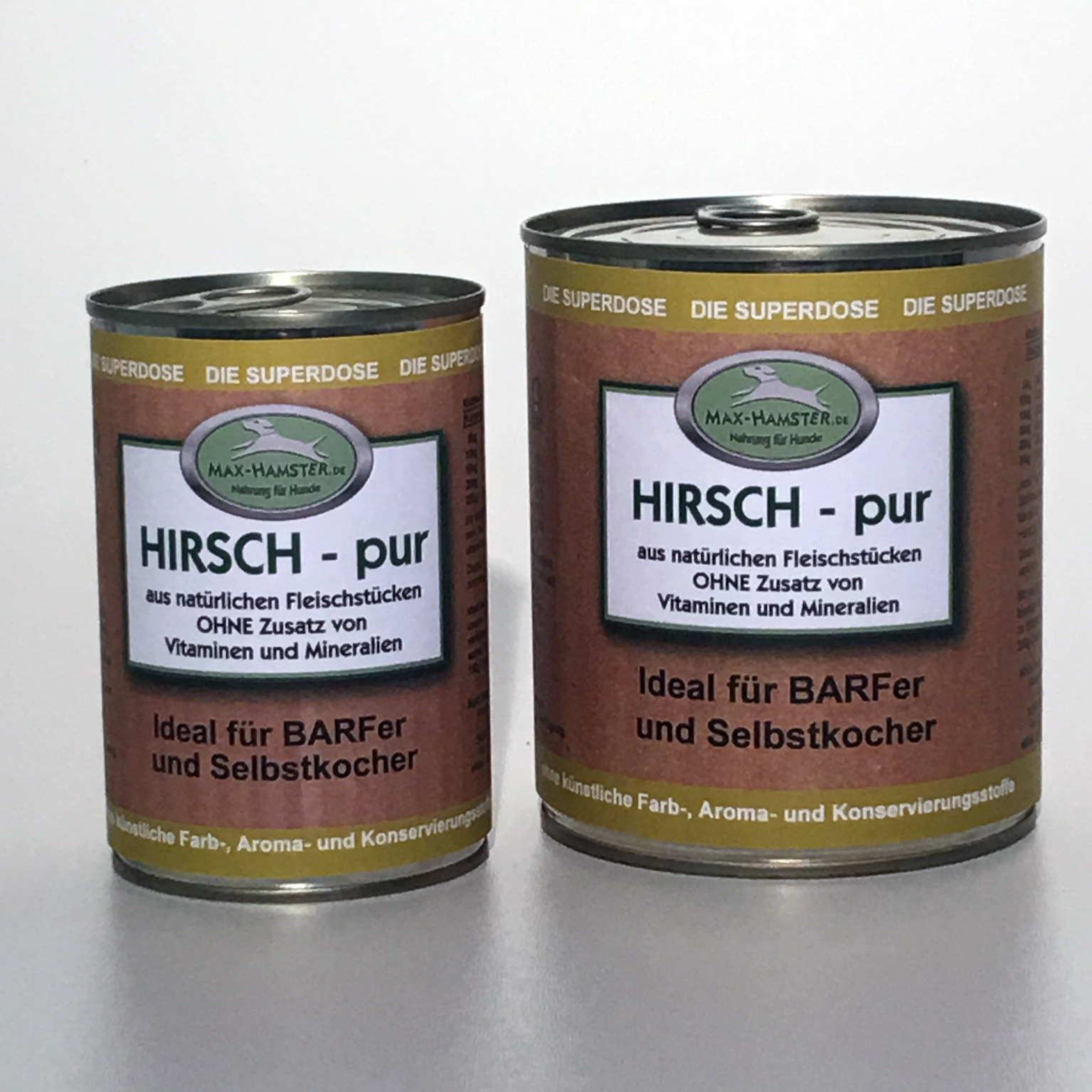 Hirsch - pur   Premium Dosenfleisch OHNE Zusätze  1x 400g