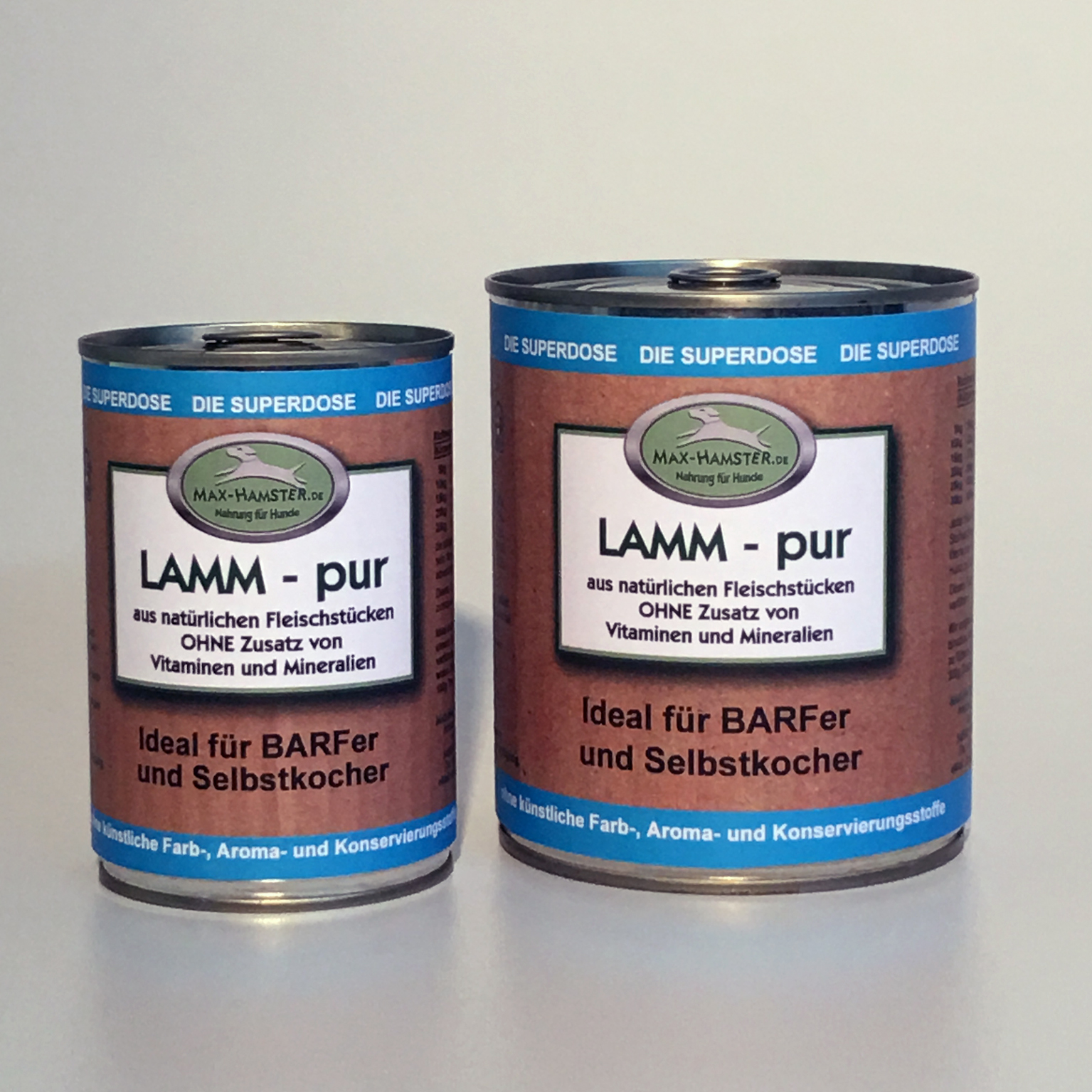 Lamm - pur   Premium Dosenfleisch OHNE Zusätze  1x 400g