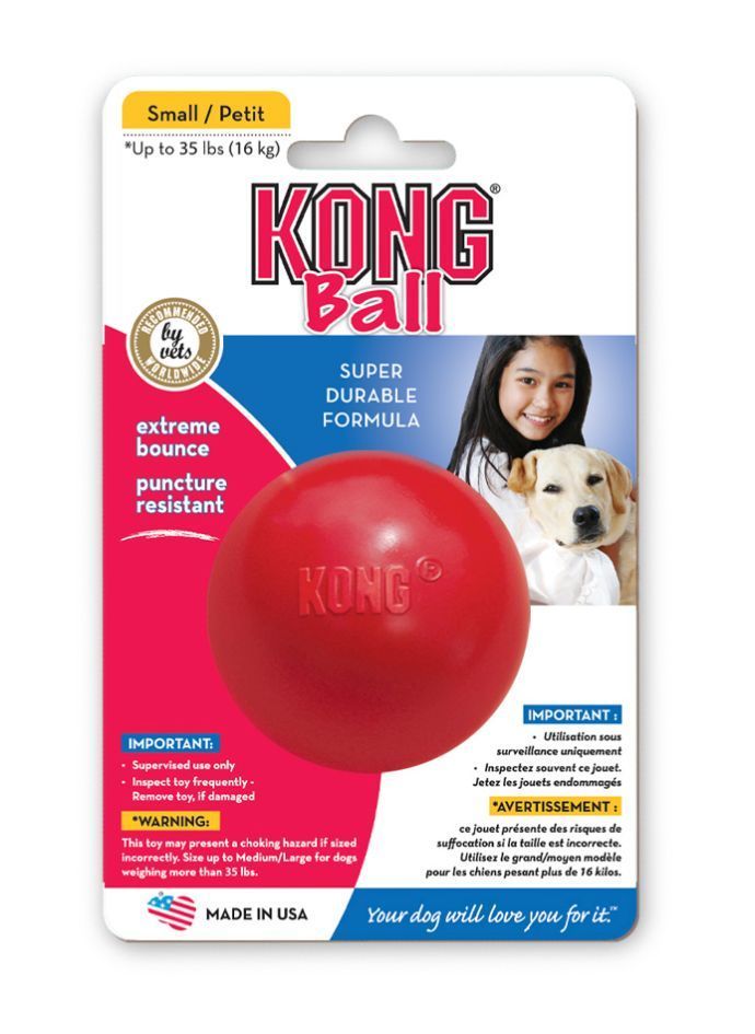 KONG Ball S rot Max Hamster natürlich und gesund